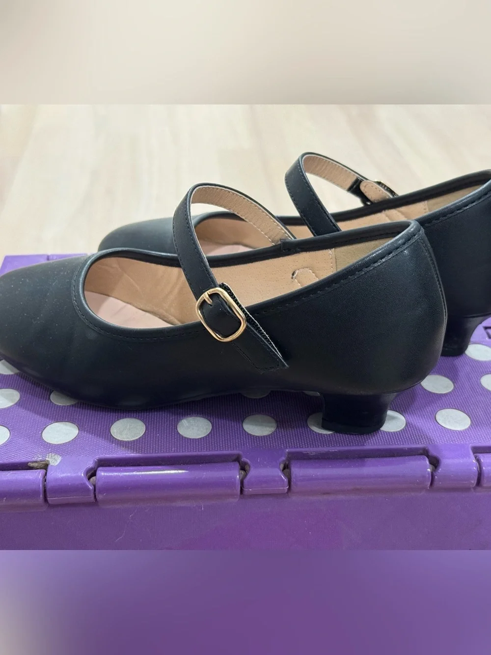 Kids Black Mary Jane Jazz dance shoes
